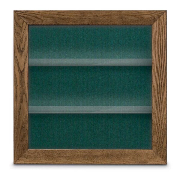 Outdoor Enclosed Combo Board, 42"x32", Black Frame/Grey & Cork